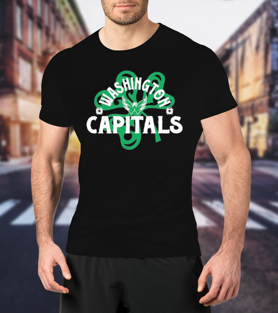 Washington Capitals St. Patrick’s Day Shamrock T-Shirt