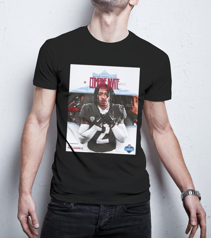 Lucas Oil Stadium NFL Combine Invite Kyle Williams Washington State Cougars Indianapolis 2025 T-Shirt