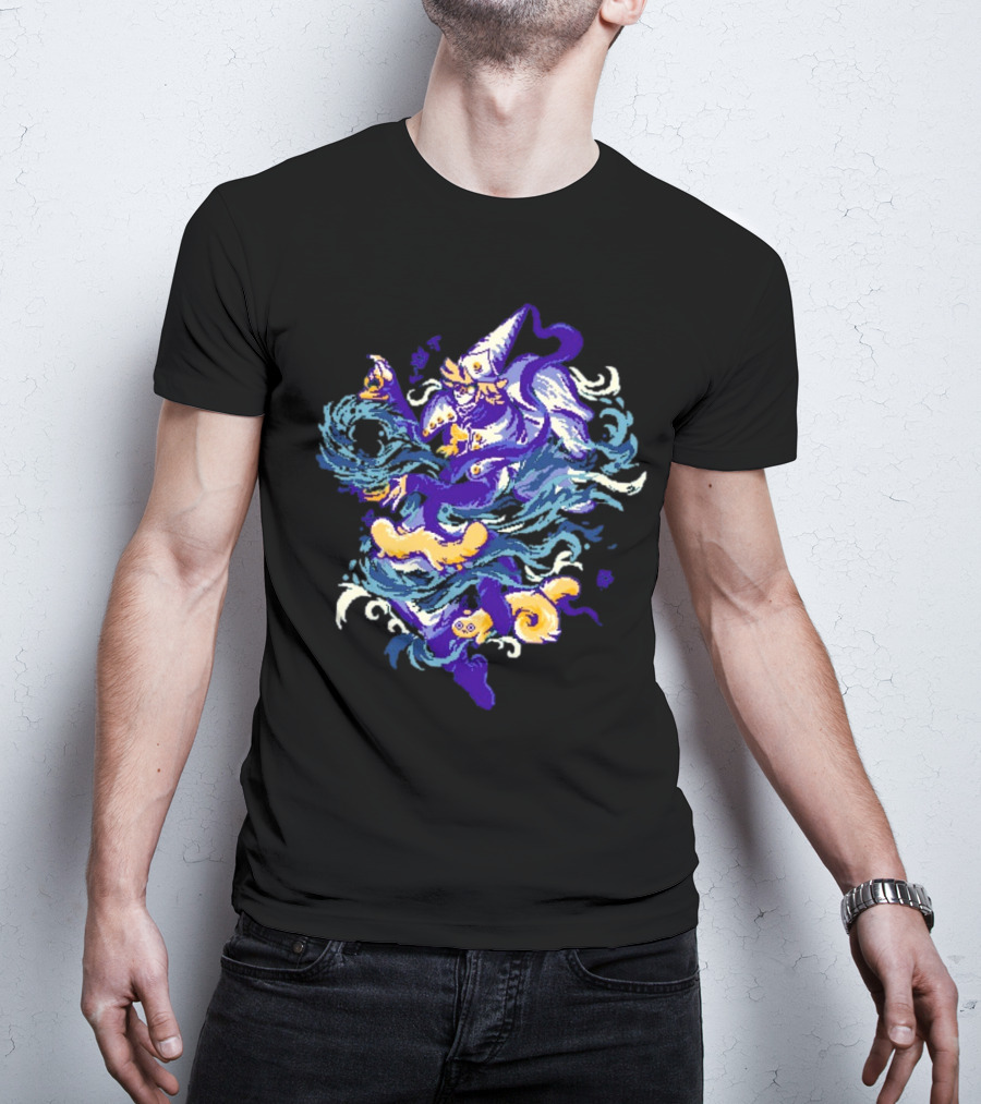 Water Witch Purple Fish Mystic Waves T-Shirt