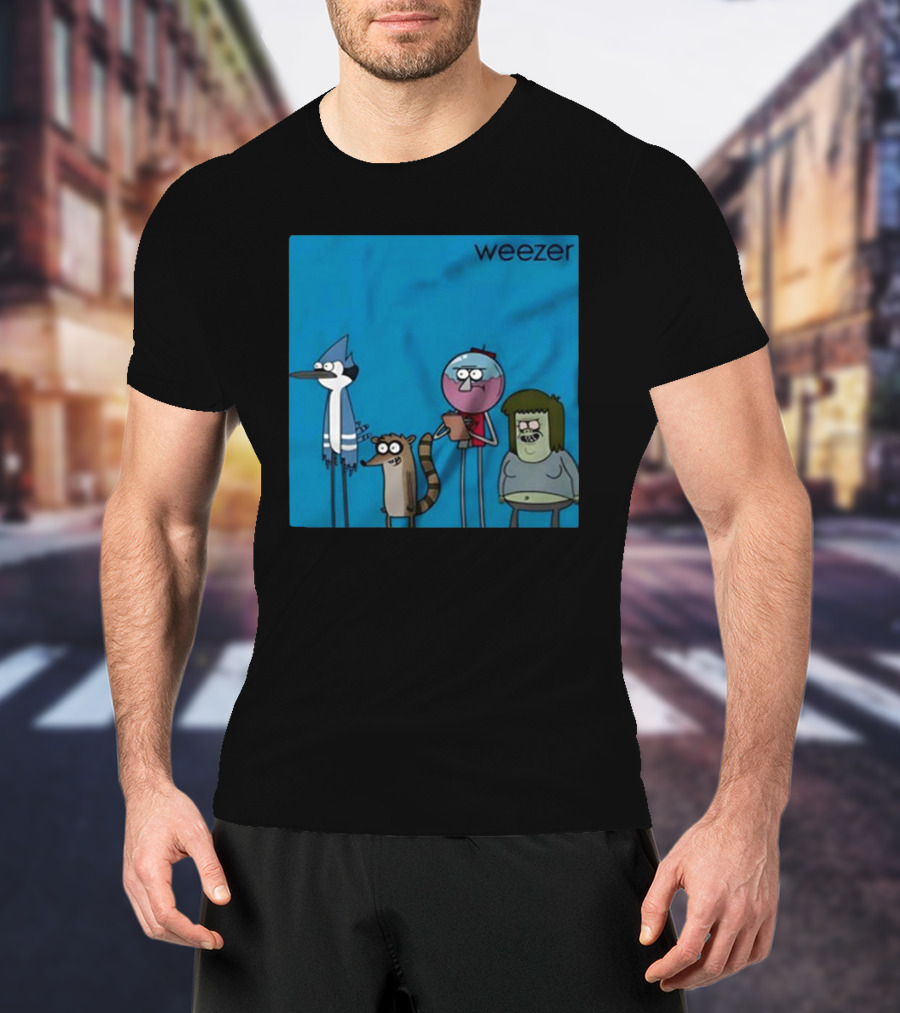 Weezer Mordecai And The Rigbys The Regular Show Vintage T-Shirt