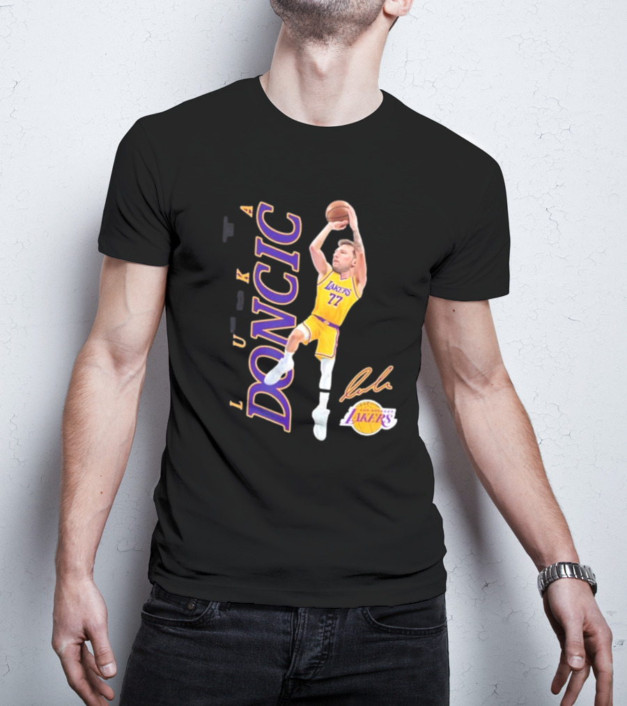 Welcome Luka Doncic To Los Angeles Lakers 2025 Basketball 77 T-Shirt