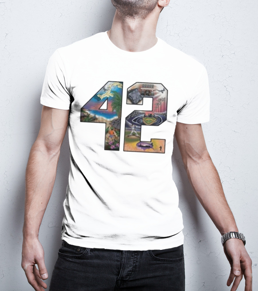 42 Mariano Rivera Foundation Iconic Baseball Imagery T-Shirt