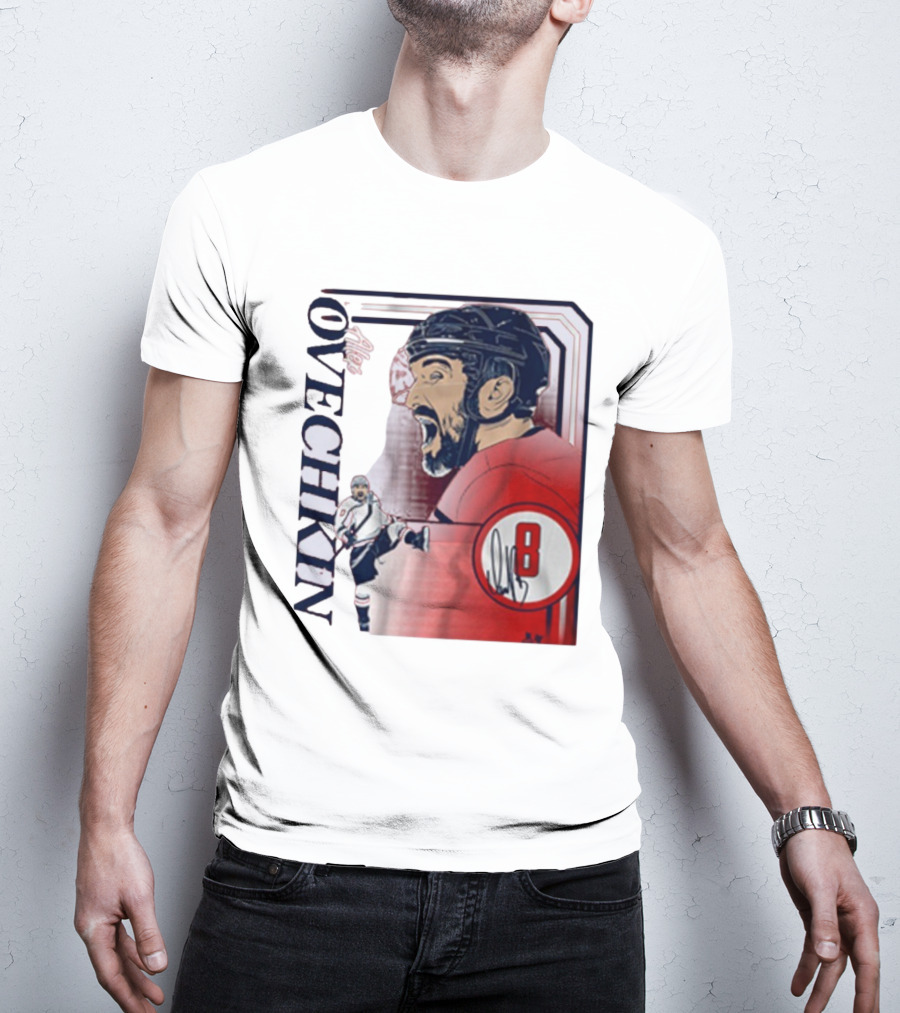 Alexander Ovechkin Dynamic Hockey Collage Number 8 T-Shirt