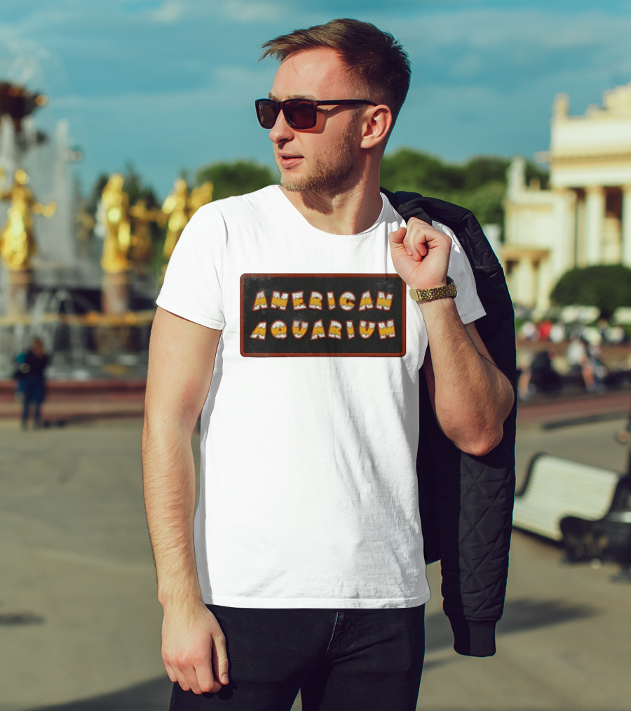American Aquarium Vintage Aesthetic Letters T-Shirt
