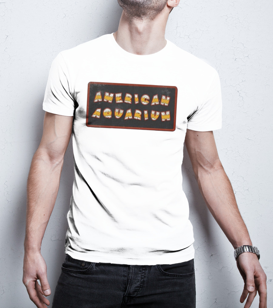 American Aquarium Vintage Aesthetic Letters T-Shirt