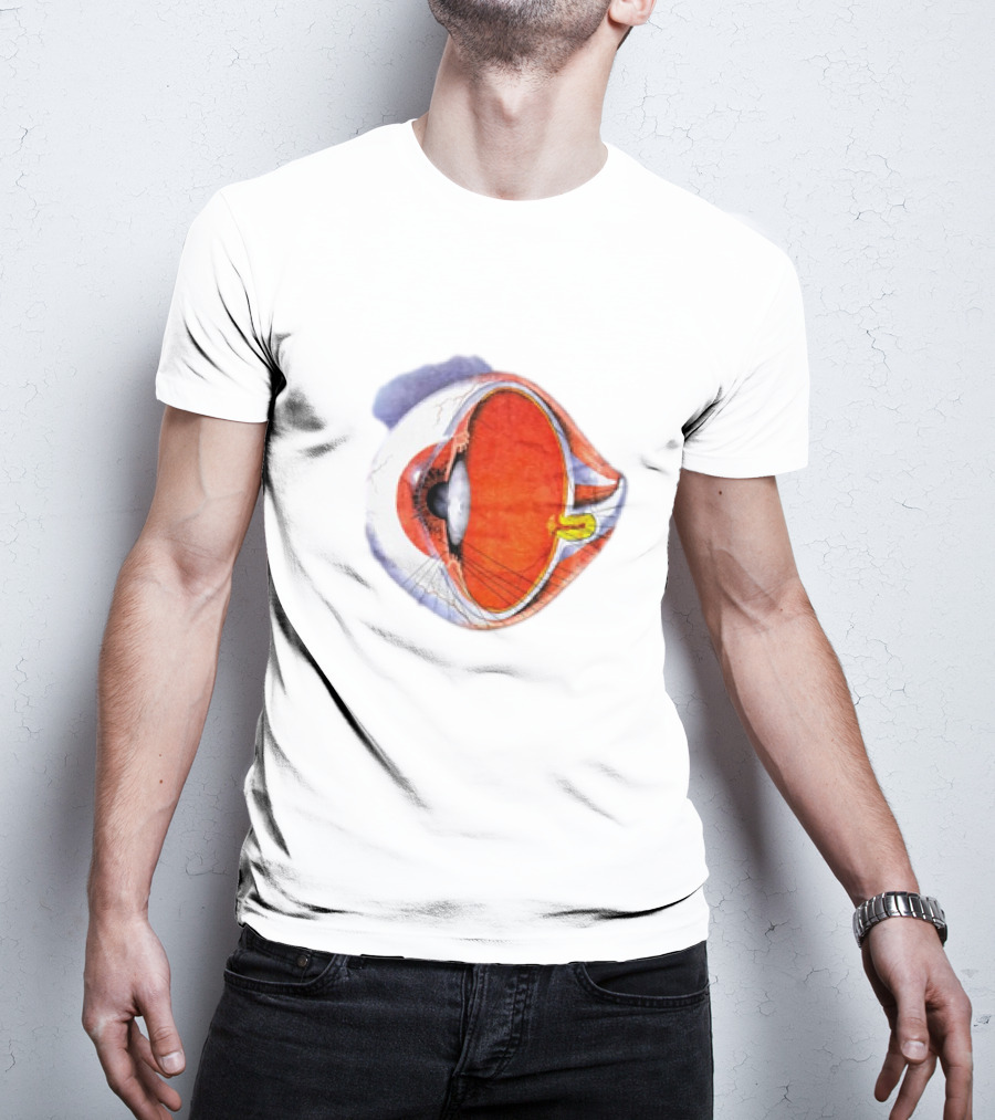 Anatomical Eye Ball Illustration 1991 T-Shirt