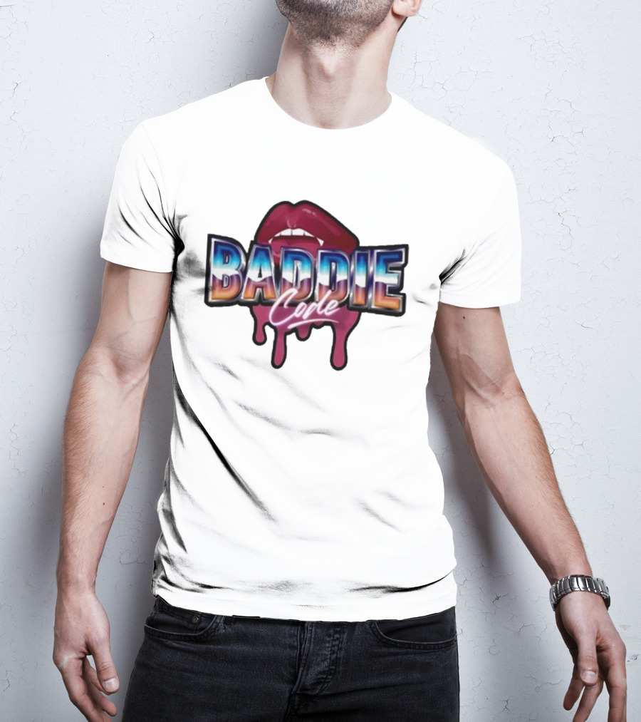 Baddie Code Dripping Lips Urban Style T-Shirt