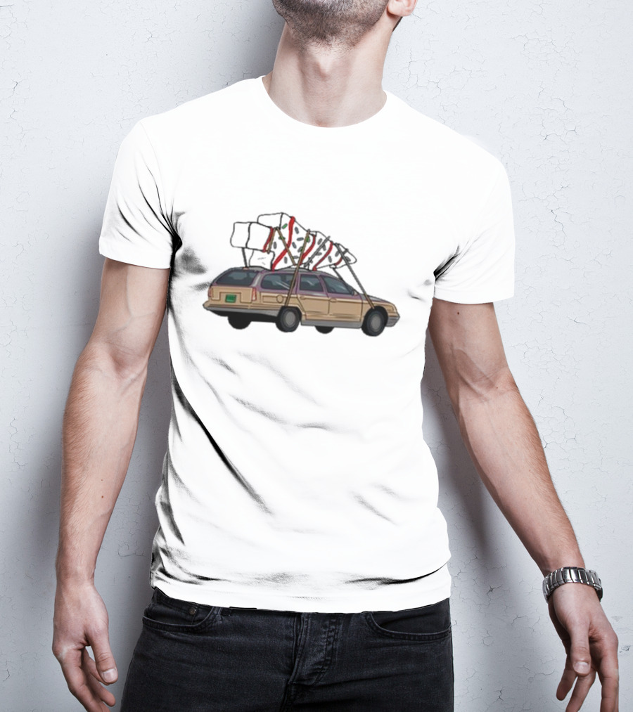 Barbell Voodoo Holiday Road Family Vacation Station Wagon T-Shirt