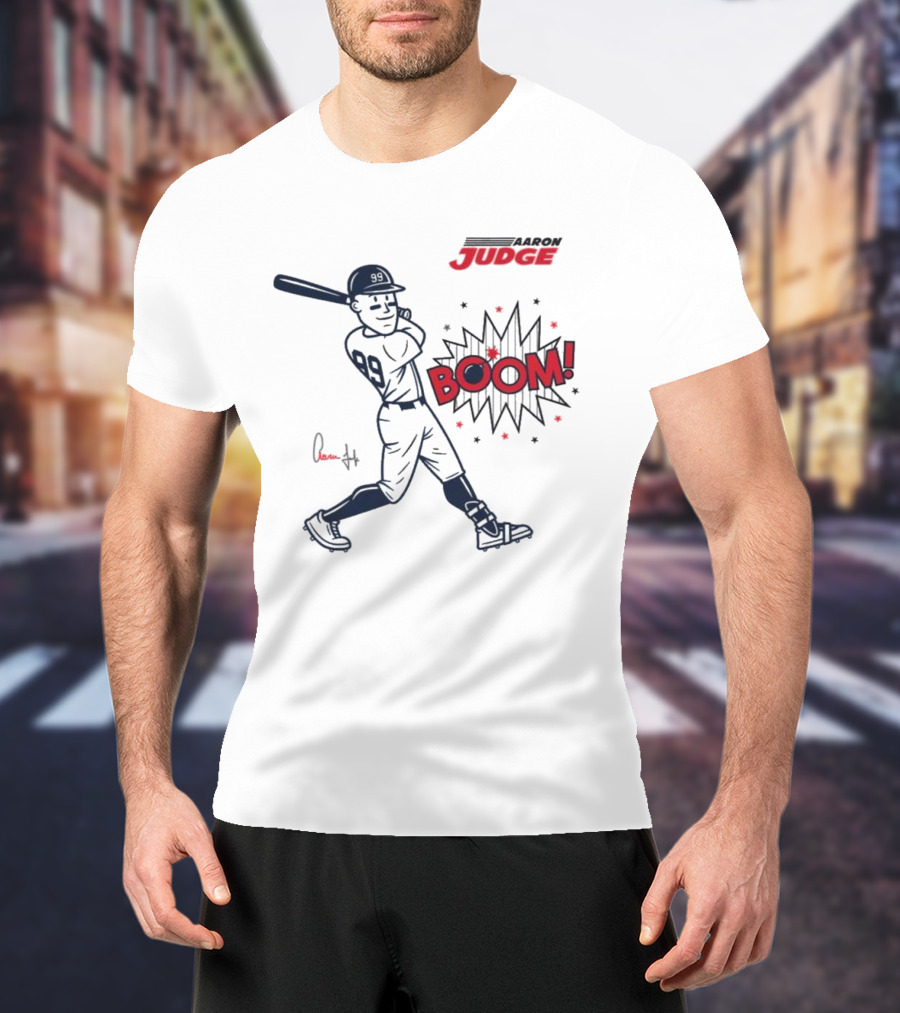 Aaron Judge Swings Into Action With Boom T-Shirt