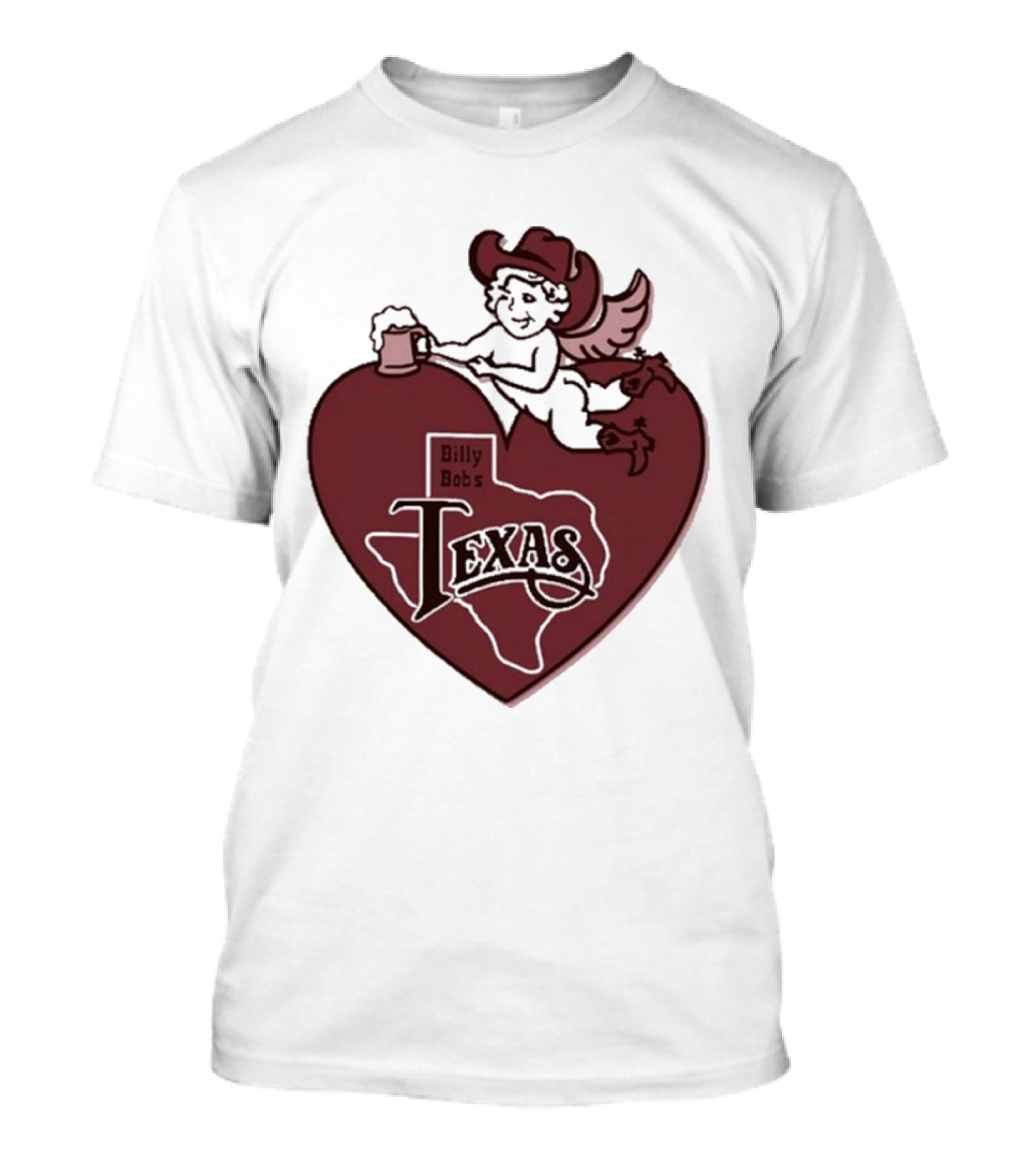 Billy Bob’s Texas Cupids Heart With Cowboy Hat And T-Shirt