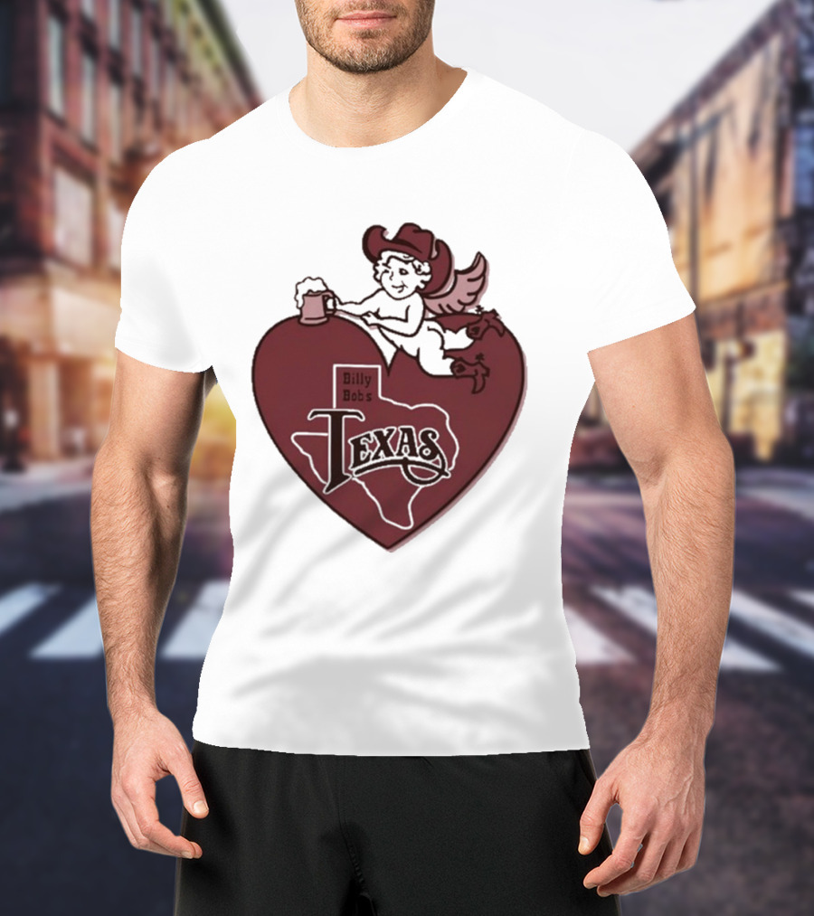 Billy Bob’s Texas Cupids Heart With Cowboy Hat And T-Shirt