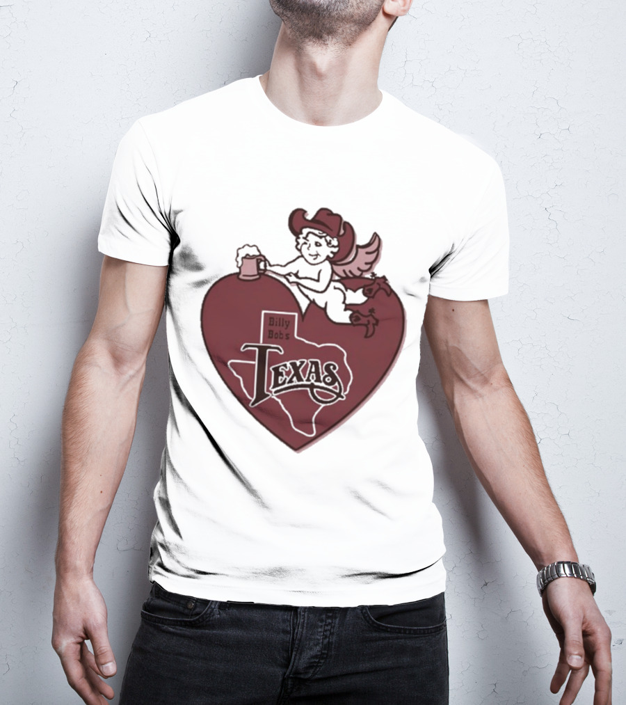 Billy Bob’s Texas Cupids Heart With Cowboy Hat And T-Shirt