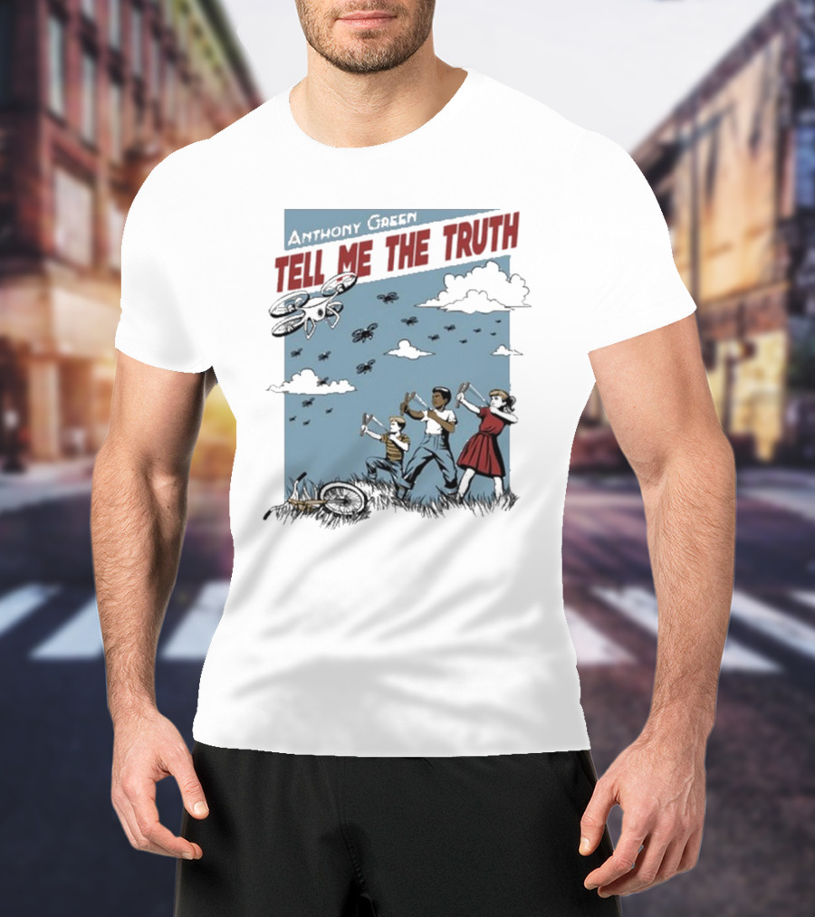 Anthony Green Tell Me The Truth Kids Running From Insects T-Shirt