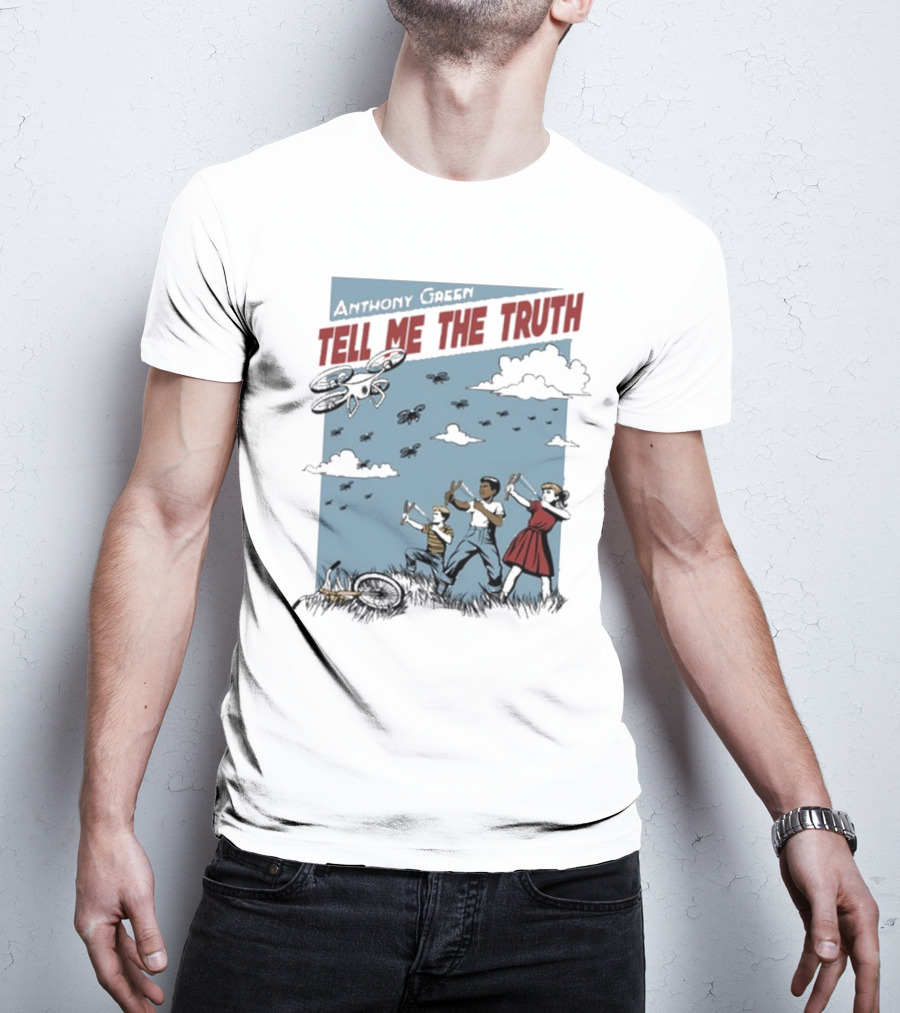 Anthony Green Tell Me The Truth Kids Running From Insects T-Shirt
