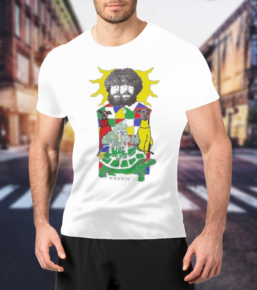 JW Francis Born Losers Records Sunburst Patchwork Dogs And Tortoise MMXXIV T-Shirt