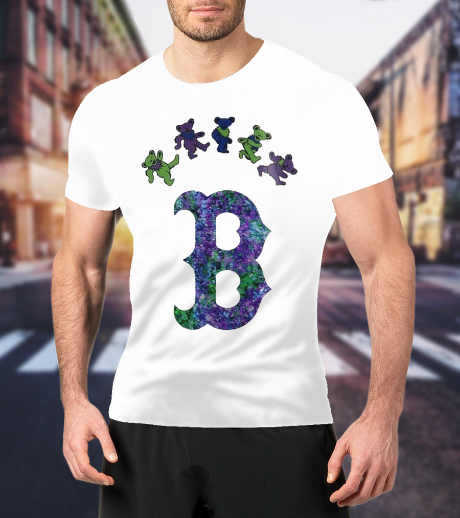 Boston Red Sox Grateful Dead Bears 2025 Event Night T-Shirt