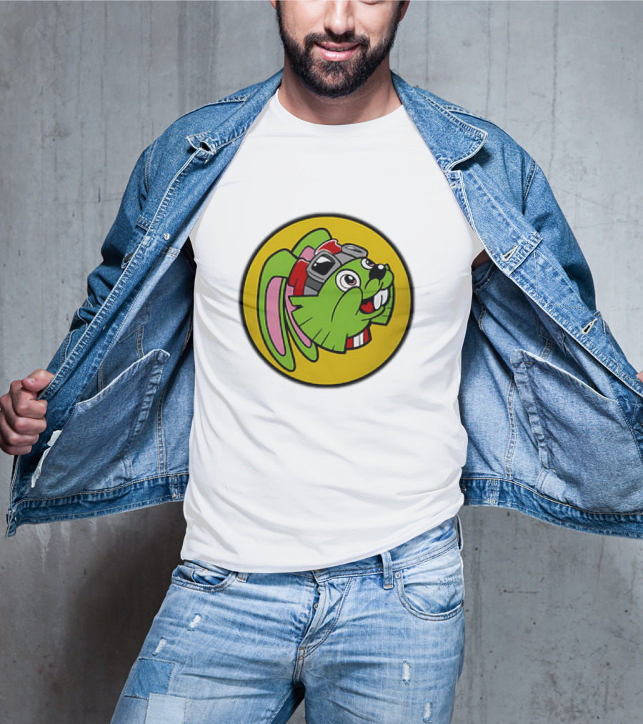 Bucky O’Hare Buc-ee’s Collaboration Featuring Iconic Green Rabbit With Goggles T-Shirt