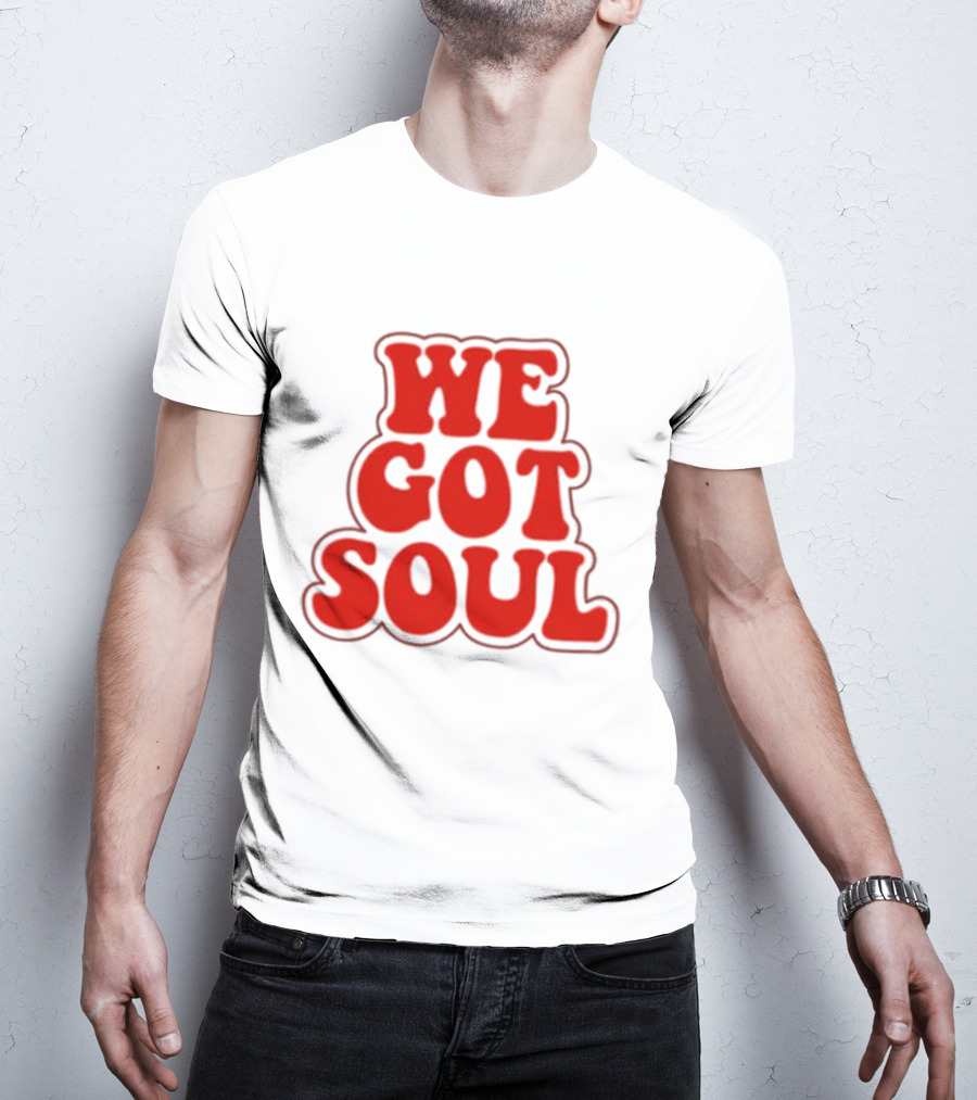 Burna Boy We Got Soul Retro Red Text Style T-Shirt