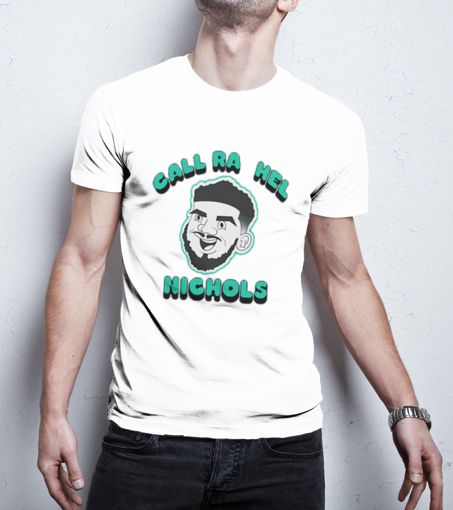 Call Rachel Nichols Cartoon Face With Beard T-Shirt