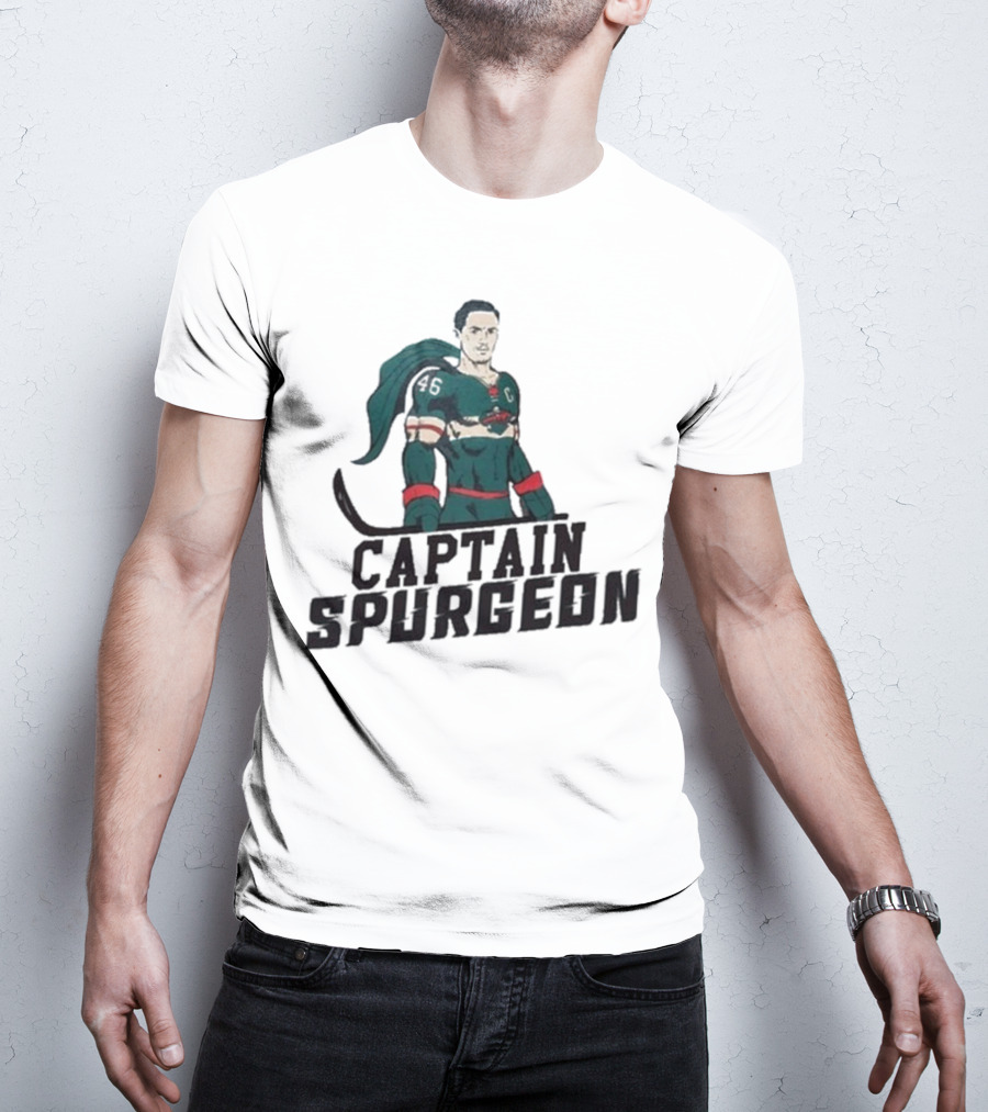 Captain Spurgeon Ice Hockey Superhero T-Shirt