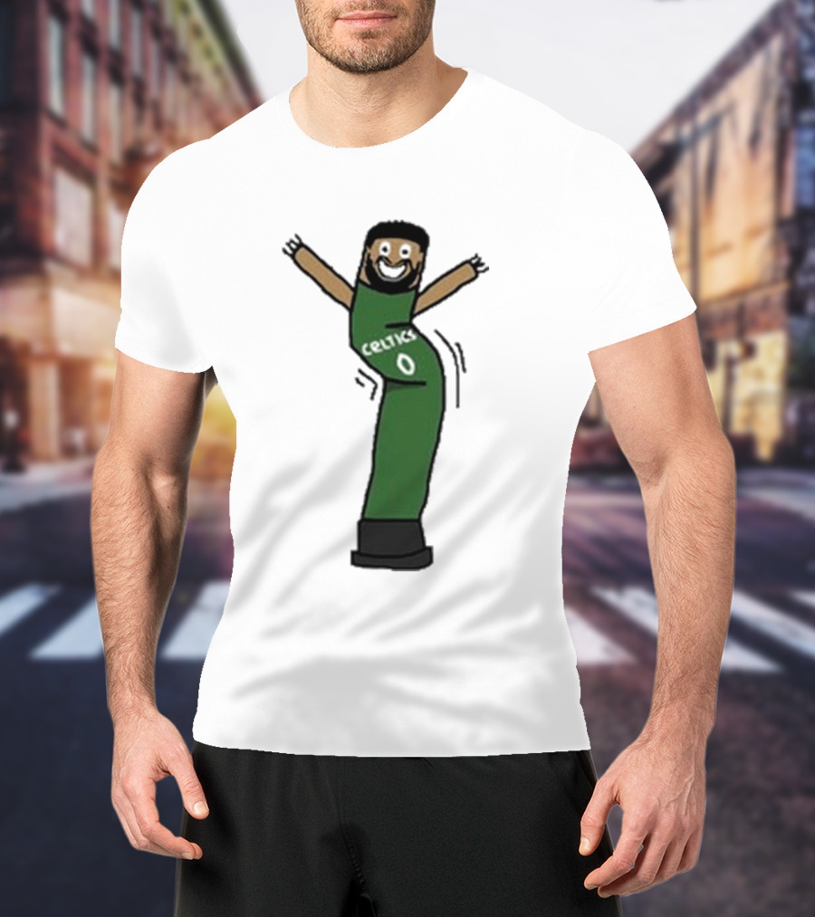 Celtics Jayson Tatum Inflate-Tum Cartoon T-Shirt