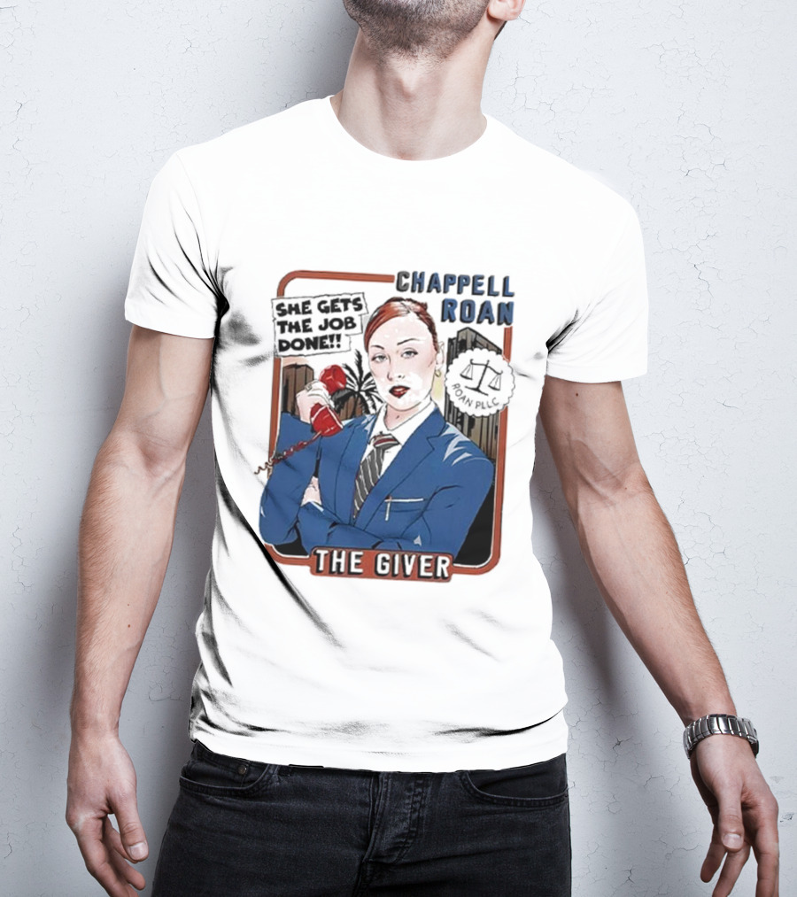Chappell Roan The Giver Blue Suit Red Rose T-Shirt
