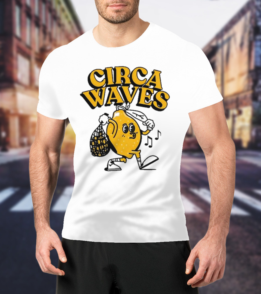 Circa Waves Leroy The Lemon Running Cartoon T-Shirt