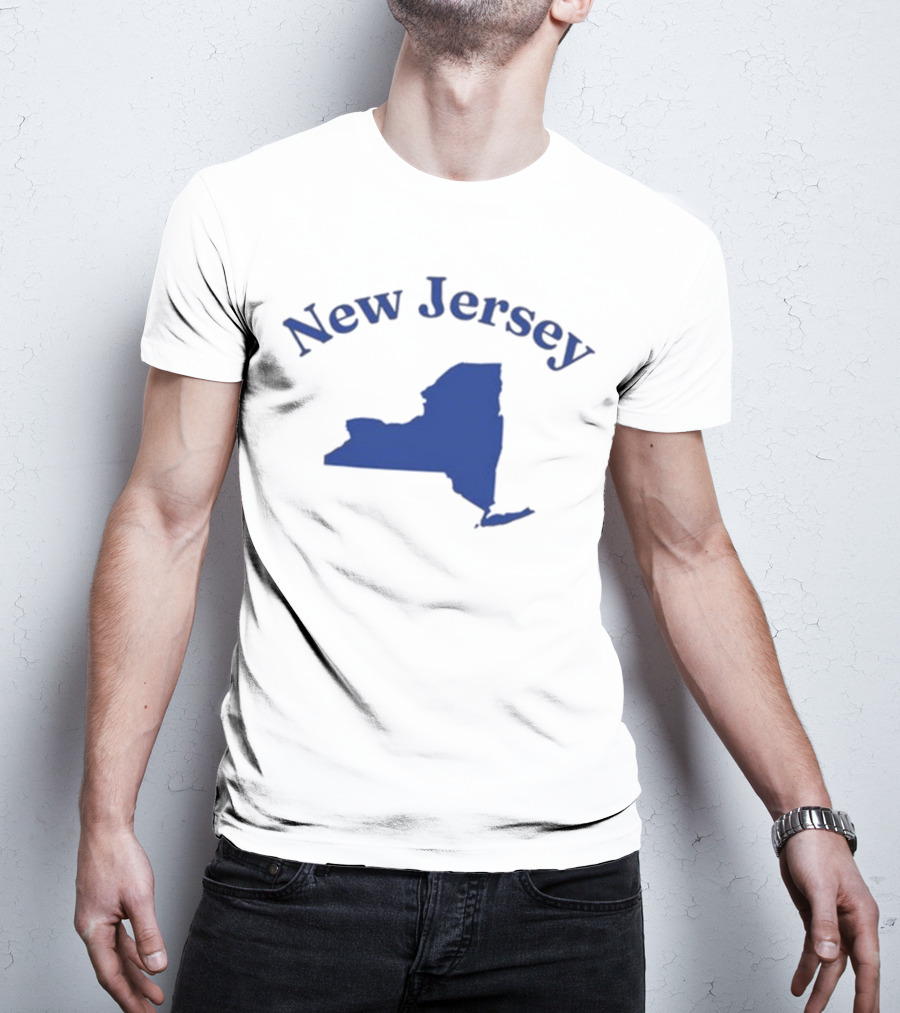 New Jersey Clickhole Map Of New York T-Shirt