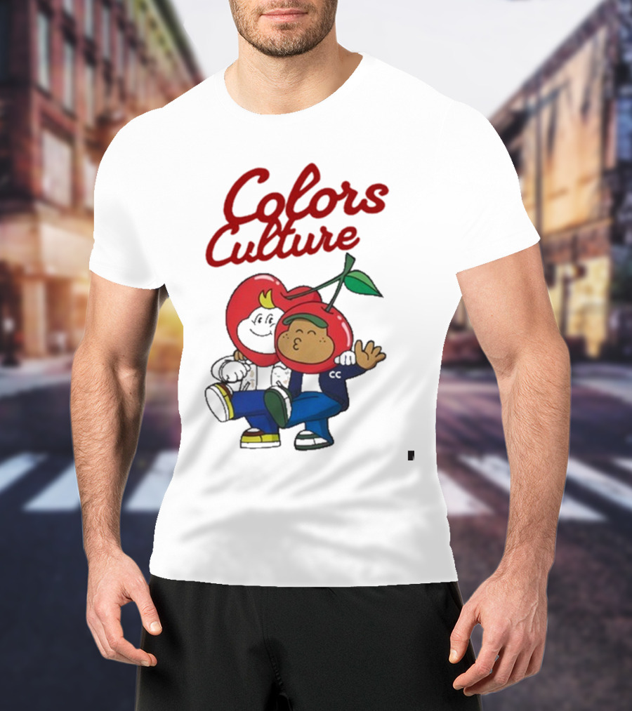 Colors Culture Chubby And Friends Cherry Head Graphic T-Shirt