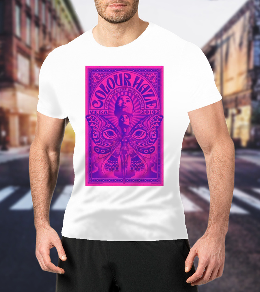 Colour Haze Vera Groningen Netherlands Feb 20 2025 Josiah The Rubber Snake Charmers T-Shirt