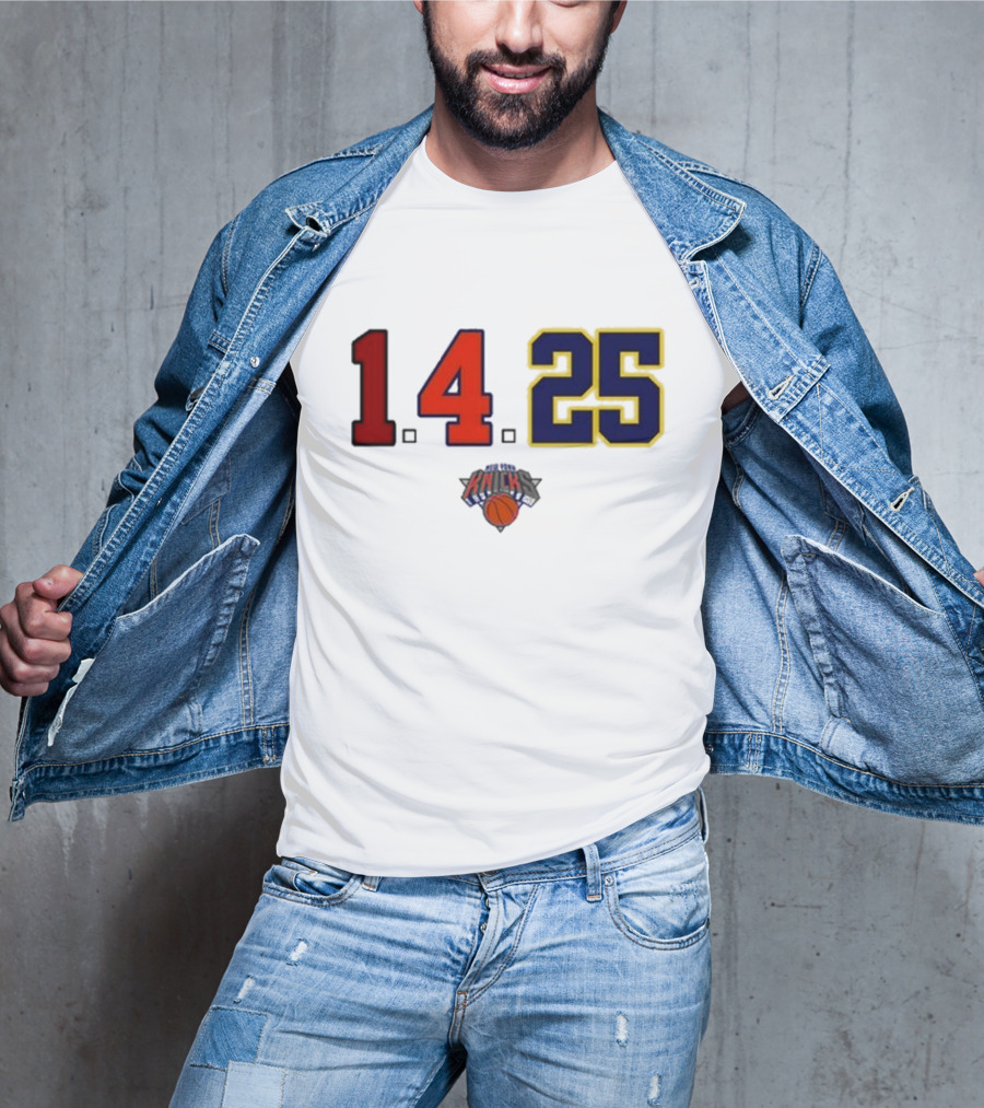 Derrick Rose Numbers 14 25 New York Knicks T-Shirt
