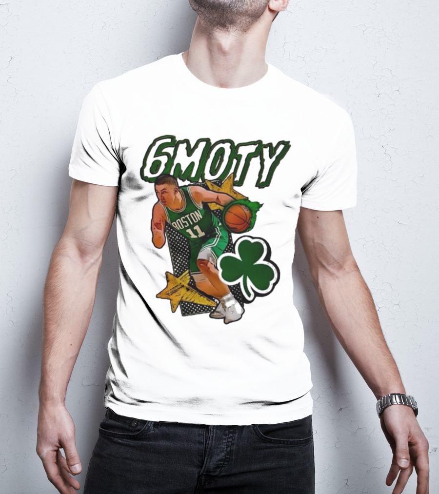 Boston Celtics Derrick White Payton Pritchard 6Moty Shamrock Basketball T-Shirt