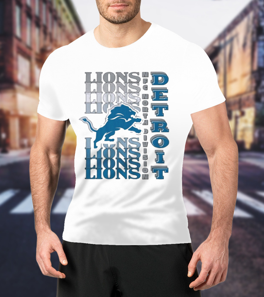 Detroit Lions NFC North Division LIONS DETROIT T-Shirt