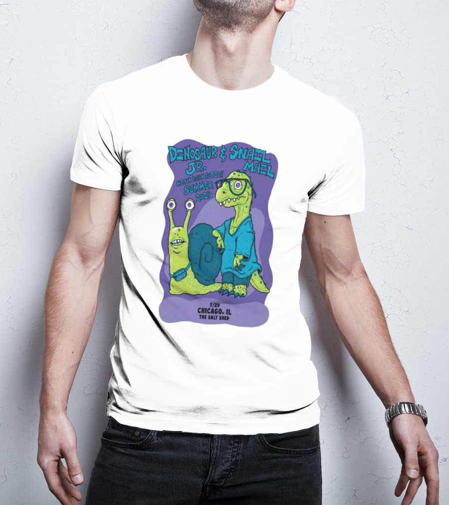 Dinosaur Jr. Snail Mail Summer 2025 Chicago IL The Salt Shed T-Shirt
