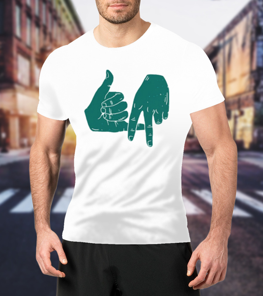 Dirty Coast Los Angeles Hand Gesture Symbol T-Shirt