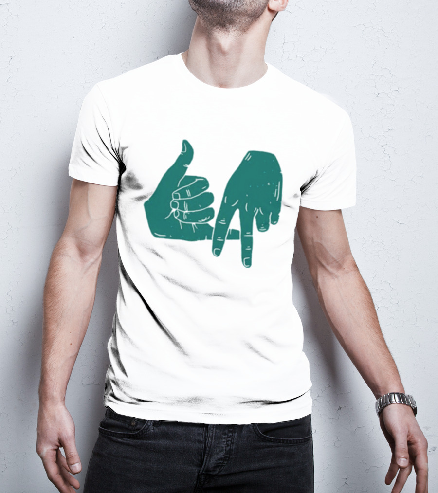 Dirty Coast Los Angeles Hand Gesture Symbol T-Shirt