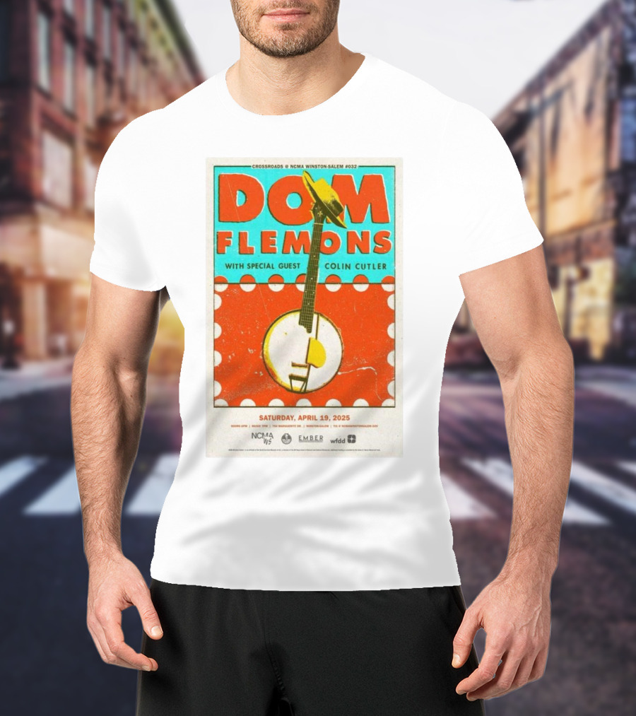 Dom Flemons With Special Guest Colin Cutler Crossroads NCMA Winston-Salem April 19 2025 T-Shirt
