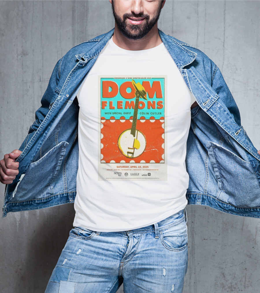 Dom Flemons With Special Guest Colin Cutler Crossroads NCMA Winston-Salem April 19 2025 T-Shirt