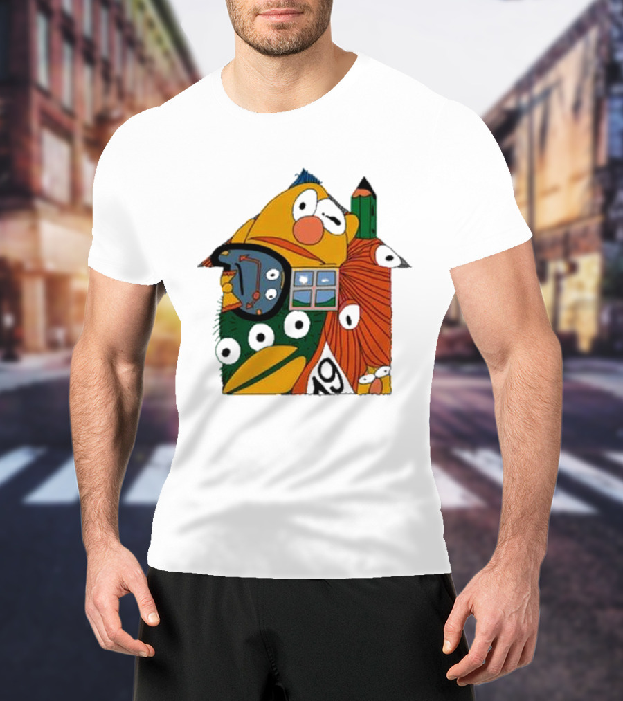 Don’t Hug Me I’m Scared And Pencil Characters T-Shirt