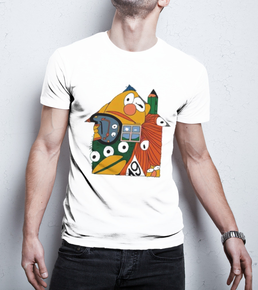 Don’t Hug Me I’m Scared And Pencil Characters T-Shirt