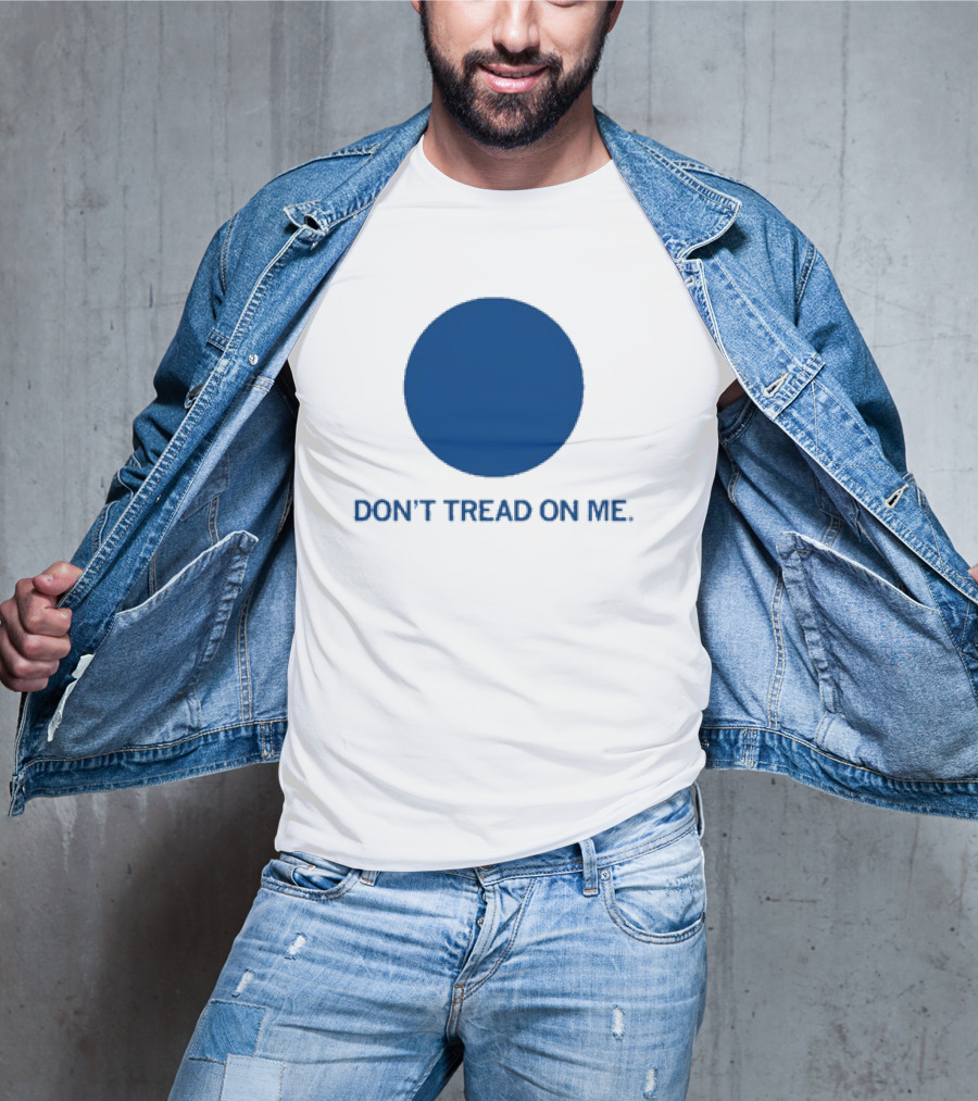 Don’t Tread On Me Blue Dot Circular Emblem T-Shirt