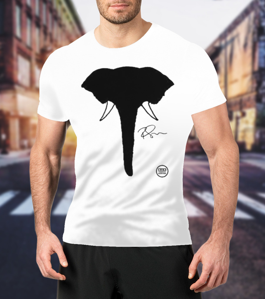 Ricky Gervais Elephant Silhouette T-Shirt
