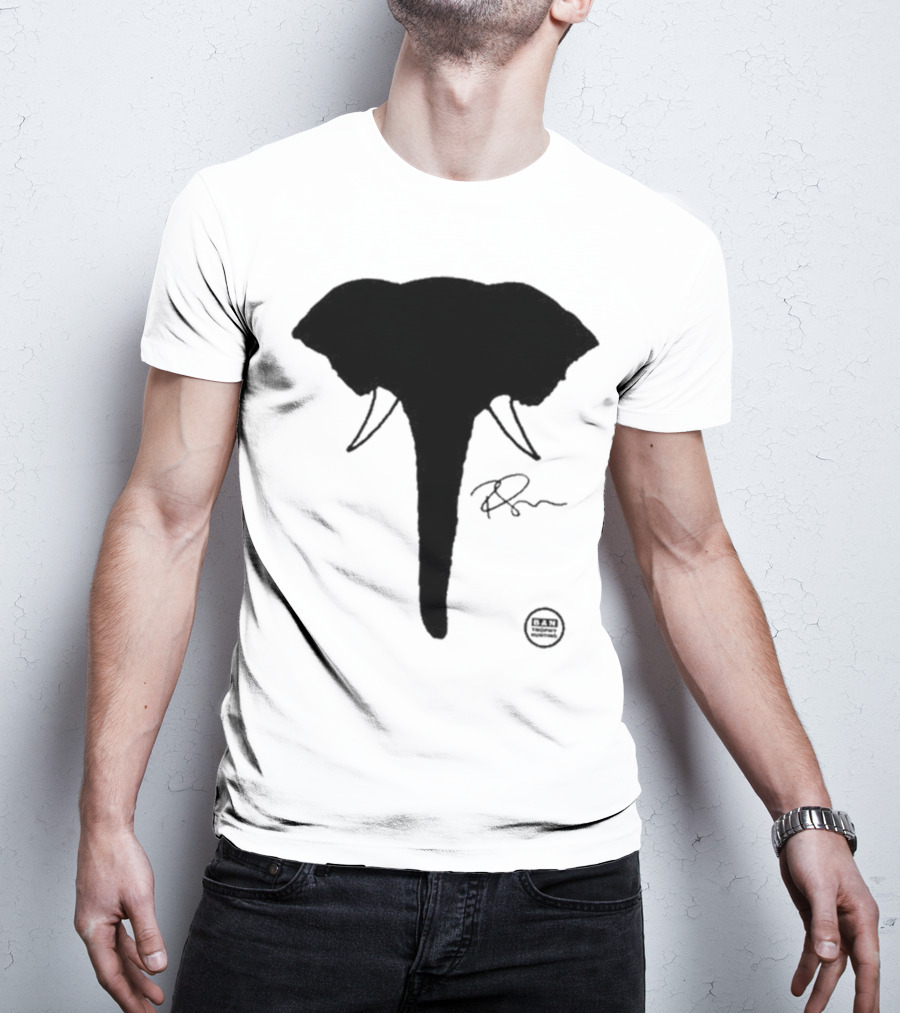 Ricky Gervais Elephant Silhouette T-Shirt