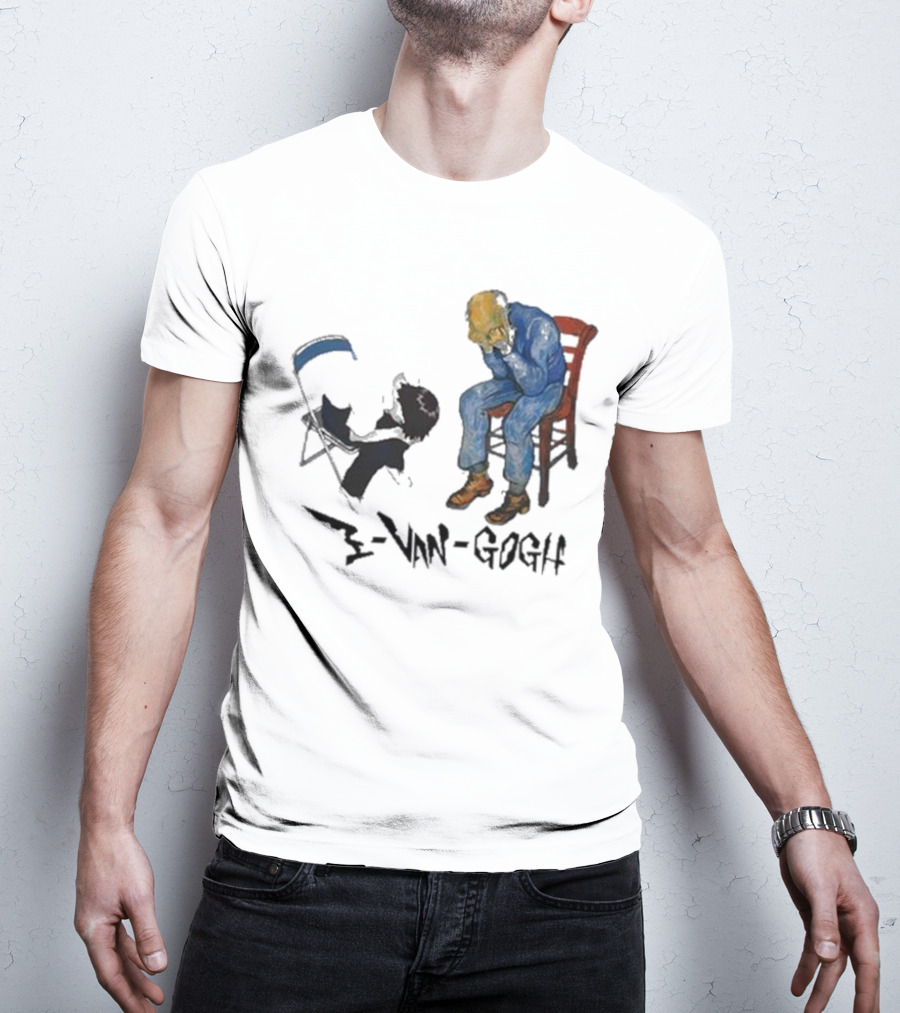 Evangogh Ikari Shinji And Gate Van Gogh Mashup T-Shirt