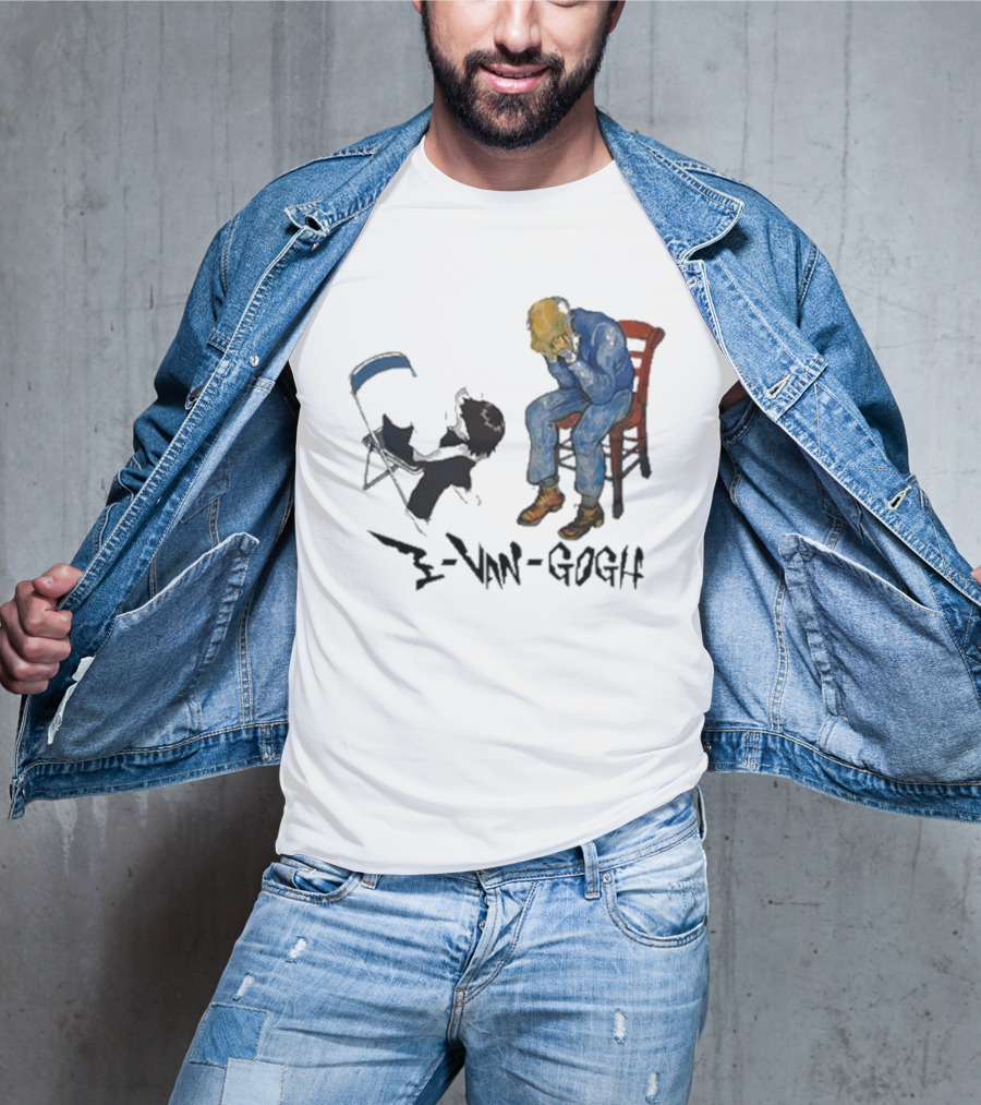 Evangogh Ikari Shinji And Gate Van Gogh Mashup T-Shirt
