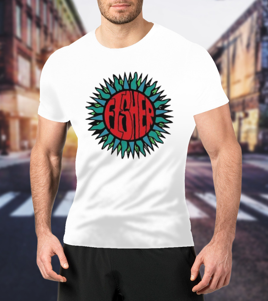 Fisher Sunburst Soak Up The Sun Colorful Vibes T-Shirt