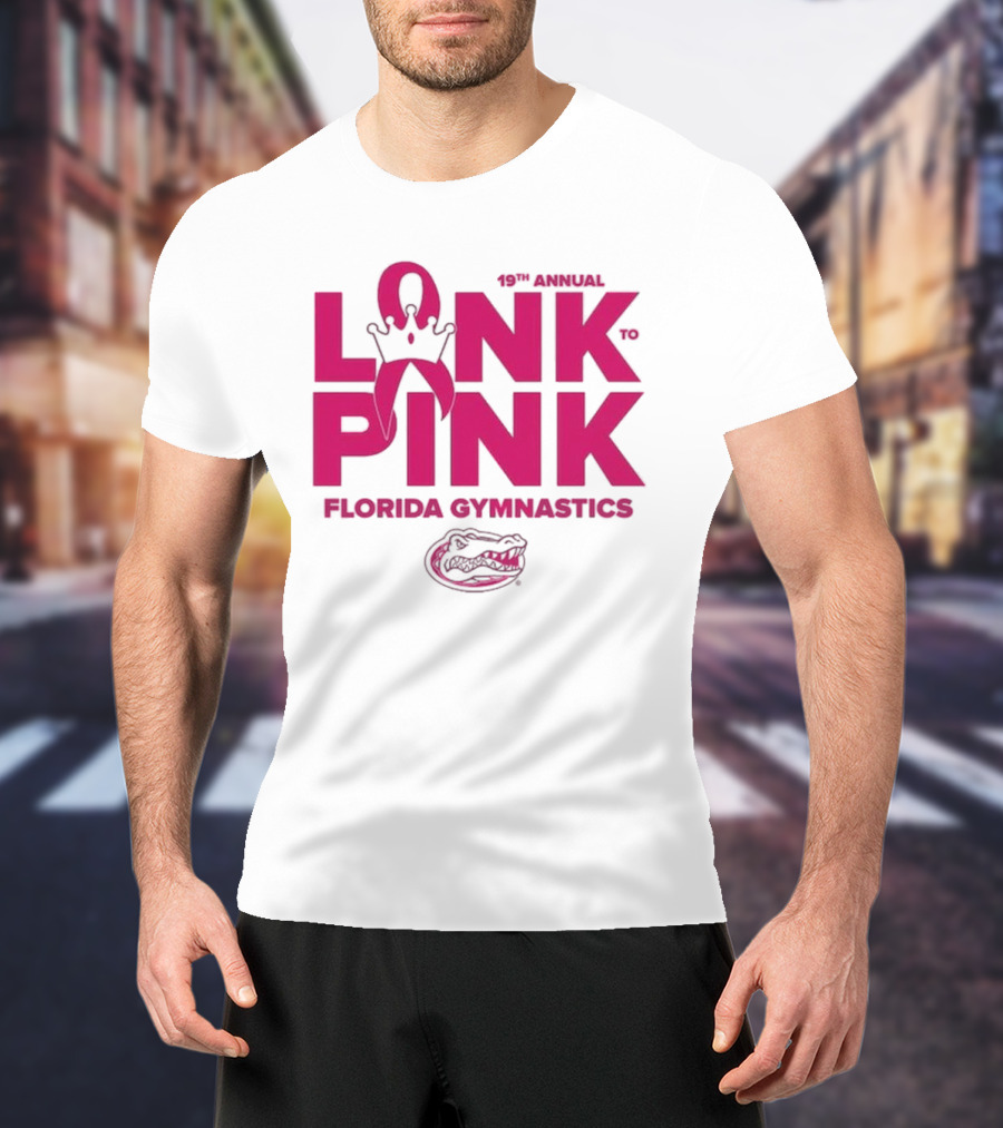 Florida Gators Gymnastics 17th Annual Link To Pink Breast Cancer Awareness Event T-Shirt