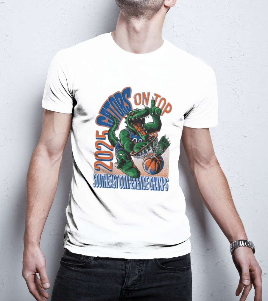 2025 Gators On Top Southeast Conference Champs T-Shirt
