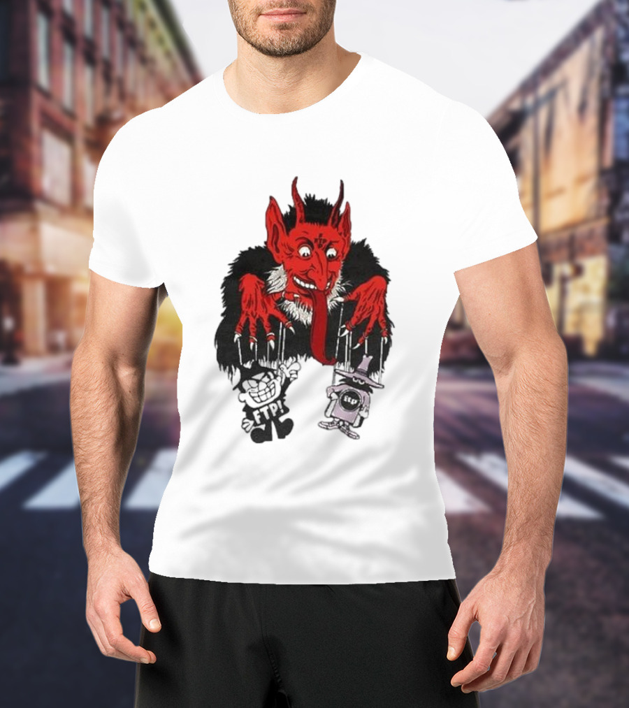 FTP Krampus Devil Puppet Master With FTP Characters T-Shirt