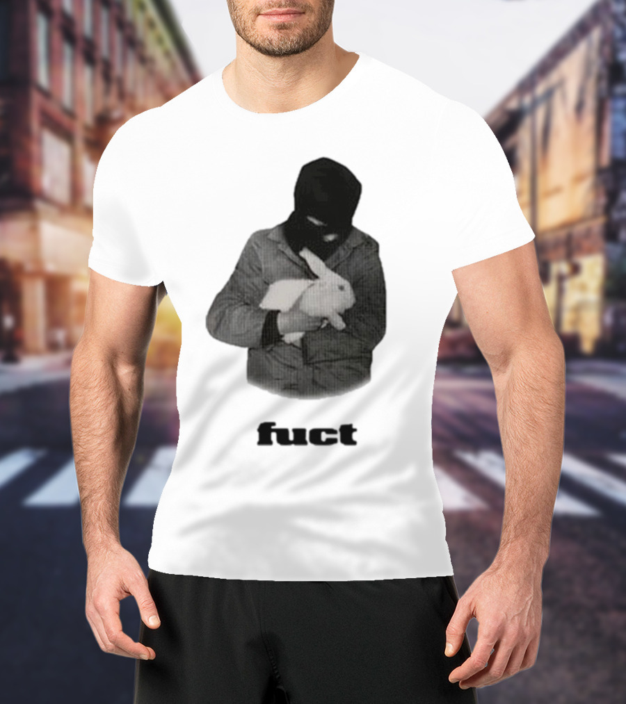 Fuct Robber Holding Rabbit Kill People Not Animals T-Shirt